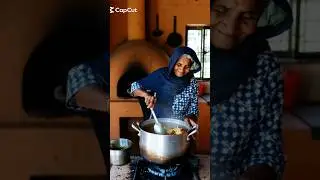 AI Grandma Cooking Biryani in a Rustic Kitchen 👵 | Realistic Cozy Cooking Scene | Soothing AI Video