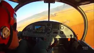 Landing a small aircraft (Zodiac 601 HDS ) on a farm strip.