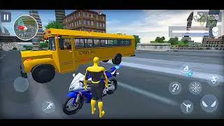Spiderman Rope Hero Game - Gangster New York City - Yellow Spider Suit - Android Gameplay