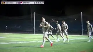 Western Michigan's Charlie Sharp scores 2nd goal of match vs. Detroit Mercy at 45:58 mark