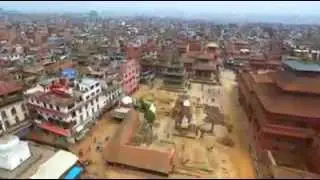 Patan durbar square after earthquake-Captured by Drone Camera