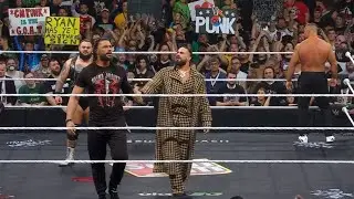 Roman Reigns Returns Seth Rollins Attacks Bron breakker Vision WWE Raw highlights.