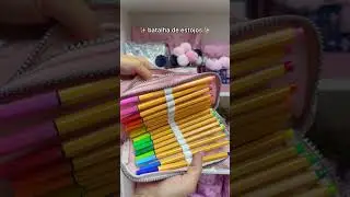ESTOJO GITROY OU 100 PENS?🥸🩷|PAPELARIA LIANE #papelarialiane #itu #materialescolar #kipling