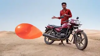 Bike vs Monster Balloon