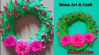 Easy Paper Wall Hanging Idea | Home Decor Idea | Wall Hanging | Mona Art & Craft