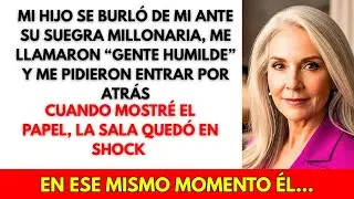 Mi hijo me humilló delante de todos… pero se sorprendieron cuando revelé quién era.