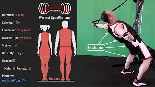 POSTERIOR Suspension Training Workout For Lats, Glutes, Calves & Supporting Muscles with Coach Ali