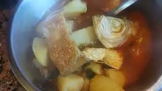Рецепт карри из сушеной рыбы с картофелем || видео на YouTube || @shampanath4785 Кухня Лакшми, Индия