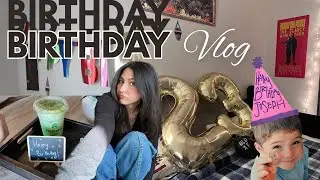 a lil birthday vlog 🎂 | decorating, birthday treats, dinner!
