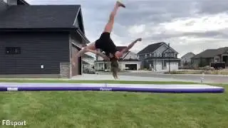 Karli just got her new Gymnastics airtrack from FBsport