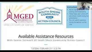 MGED and South Shore Community Action Council: Available Assistance Resources Webinar 2/21/23