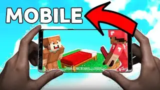 Playing Minecraft Bedwars on Mobile | NOTAkku