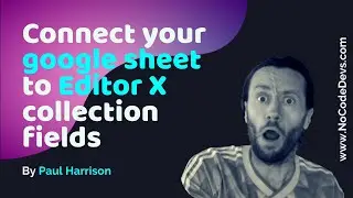Connect your Google Sheet to Editor X collection fields