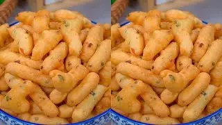 几分钟做好早餐鸡蛋泡泡，手不沾面，筷子搅一搅，外酥里软真好吃 #早餐做法 #鸡蛋泡泡 #爱生活爱美食