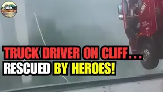 Miracle Rescue! Truck Driver Saved from Cliff After Bridge Collapse in Guizhou!
