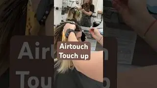 Airtouch touch up! Clean not overlapping! #blonde #airtouch #hairstyle #hair