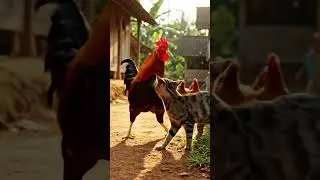 Ayam VS Kucing #shorts #animals #battle