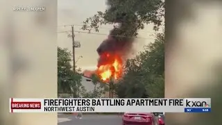 Fire engulfs northwest Austin apartment complex