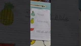My sister school homework in fair copy