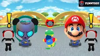 TAG WITH RYAN VS MARIO CART SPY PANDA VS MARIO NEW CAR RACING
