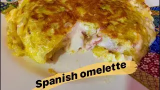 Tasty Spanish potato omelette sandwich style- easy food recipes for breakfast to make at home