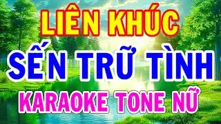 Karaoke Liên Khúc Sến Trữ Tình Tone Nữ Beat Hay Thành Lý Organ