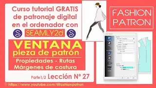 27. Hacer patrones en el programa Seamly2d / Valentina. Herramientas de edición de pieza del patrón.