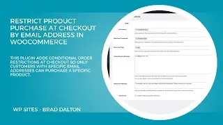 Restrict Product Purchase At Checkout by Email Address in WooCommerce