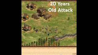 20 Years Old School Attack | 1v1 Arabia || Town Center Attack || Age Of Empires 2