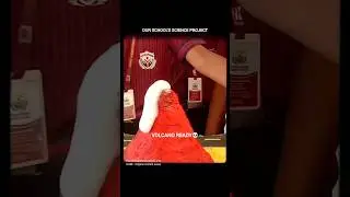 40M Views | Creating Volcano 🌋 Science Project in School #shorts