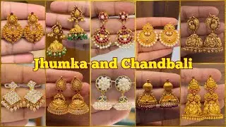 😍ಸೂಪರ್ ಗೋಲ್ಡ್ ಜುಮುಕಿ ಮತ್ತು ಚಾಂದ್ಬಾಲಿ ಡಿಸೈನ್ಸ್👆/Beautiful gold jhumka for weddings bridal designs