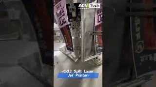 CO2 Split laser jet printer machine High speed date coding and marking on plastic food package