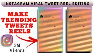 HOW TO MAKE TWEET REELS || EDIT TWEET REEL FOR INSTAGRAM || Capcut video editing|