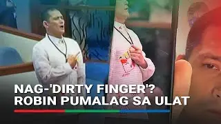 Robin Padilla denies 'dirty finger' during national anthem, explains sacred gesture | ABS-CBN News