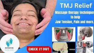 TMJ Dysfunction & Jaw Tension and Pain Relief | Massage Techniques:Temporalis, Masseter & Pterygoids