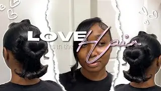 *SUPER DETAILED* HEART BUN TUTORIAL FOR BEGINNERS | Perfect for Valentine’s Day or Date Night