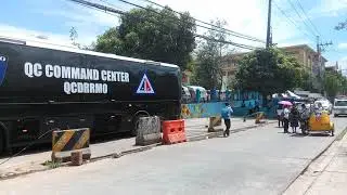 Quake drill: Evacuation center at a village park in Quezon City