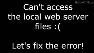 [Wii U] Fixing WampServer 