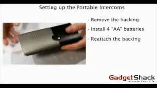 Setting up the Portable and Outdoor Wireless Intercoms