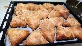 Samsa Böreği🔴Nefis El Açması Kıymalı Börek/Börek nasıl yapılır/Mutfakta Eltiler✅
