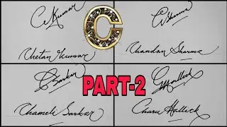 Beautiful Signature(PART-2) | Signature of alphabet C🤩 || Anup calligraphy||