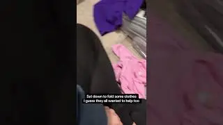 Very interested in what I&rsquo;m doing in the laundry room 🤣