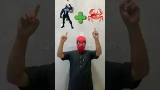 Venom + Crab = Marvel Animation #shorts#spiderman#animals