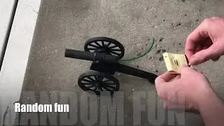Firing off a cannon in slow motion with Goex black powder