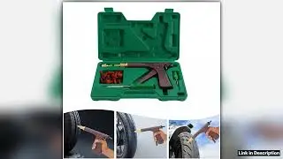 Tubeless Tyre Wheel Repair Gun Kit Professional Vacuum Tire Repair Gun Mushroom Plug Tire Plugger T