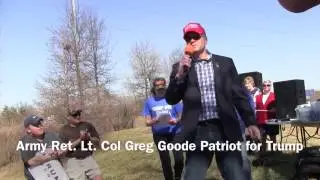Greg M. Goode Sr. Fires Up Spirit of America March 4 Trump rally