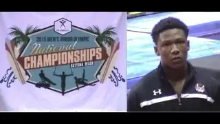 Uche Eke Performs At 2015 US Gymnastics Olympic Championship