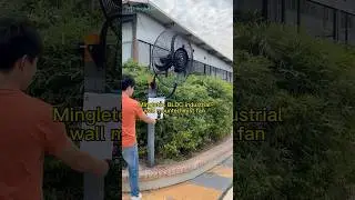 BLDC wall mounted mist fan #mingletec #bldcfan #mistfan #cooling #manufacturer #youtubeshorts #fyp