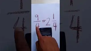 [Easy] Change Improper Fraction to Mixed Fraction using Scientific Calculator 👍