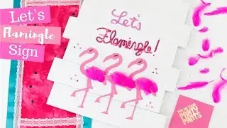 Lets Flamingle Party Sign